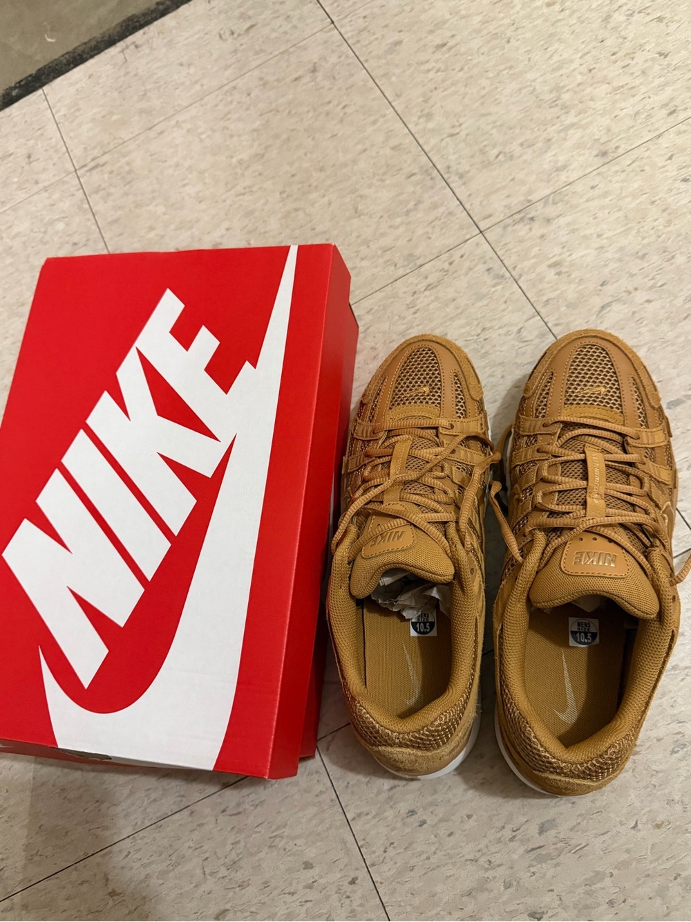 Nike Men’s Athletic Sneakers in Wheat/Golden Brown